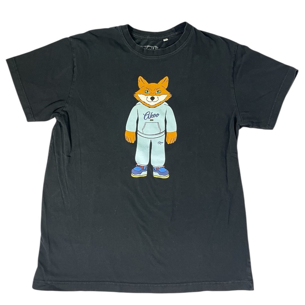AKOO T-shirt - Men’s XL - Fox in Blue Tracksuit/Sweatsuit